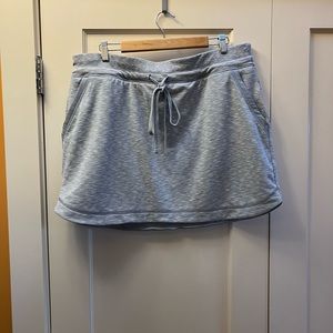Draw-string mini skirt